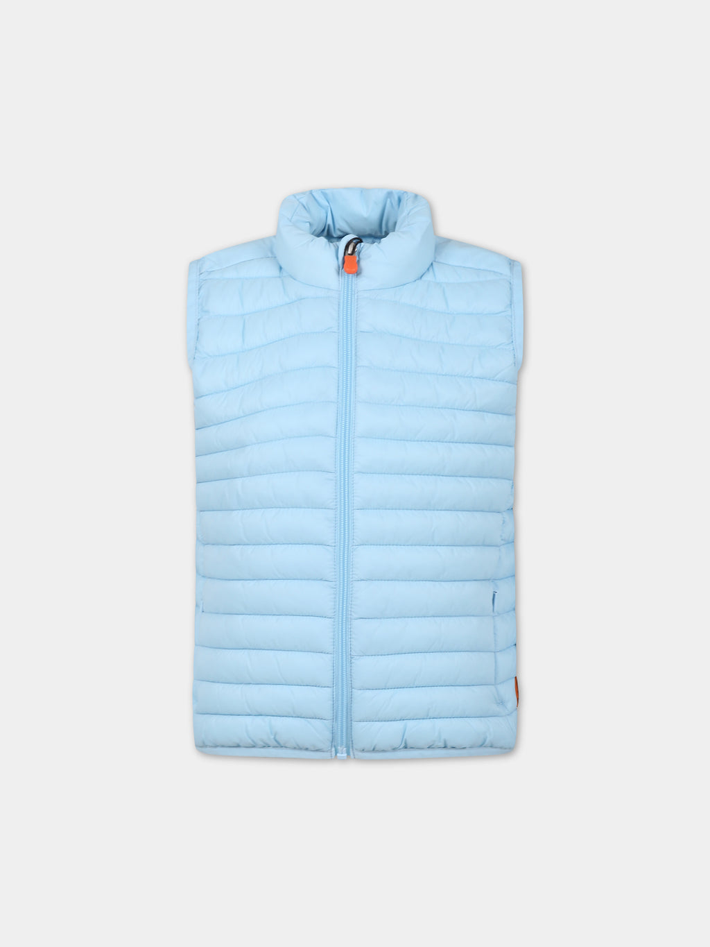 Light blue Dolin vest for boy with iconic logo
